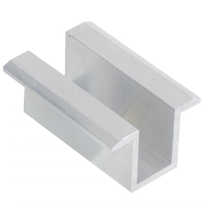 Set 10 Clema De Mijloc Intermediara Din Aluminiu, Fixare Panouri Solare Fotovoltaice