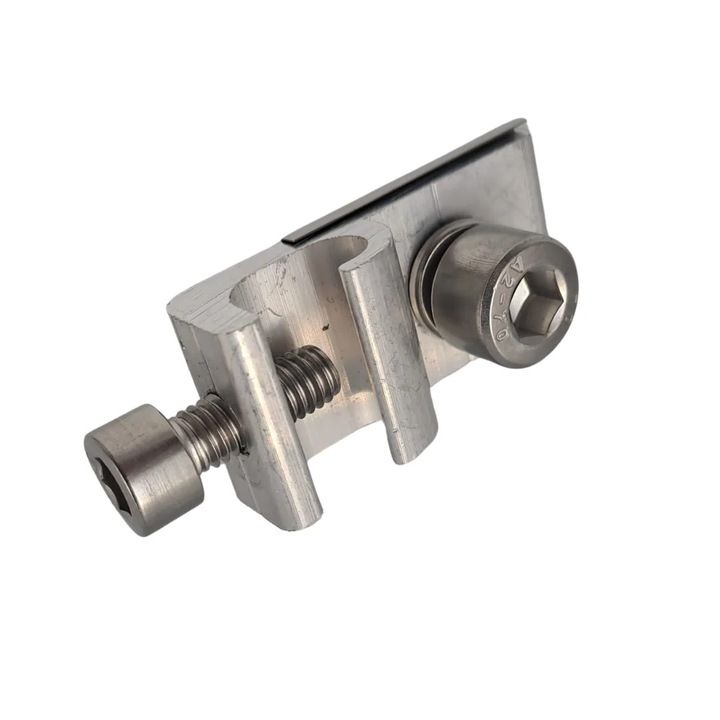 Set 2 Cleme Impamantare Profil Tip H, Aluminiu, M8, 25 × 21 mm