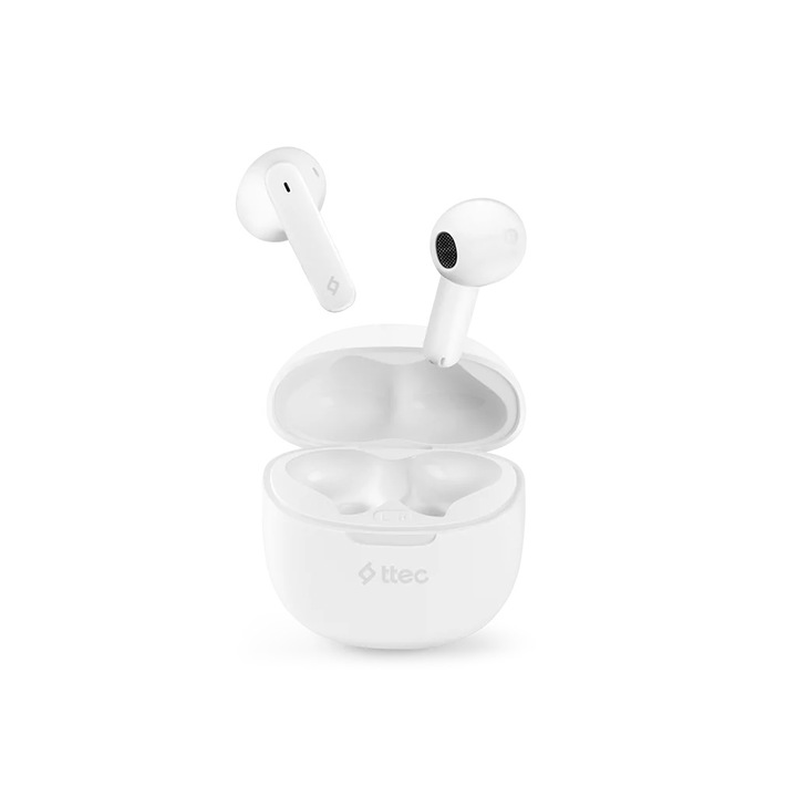 Bluetooth слушалки ttec, AirBeat, Nova, TWS Bluetooth, Бели