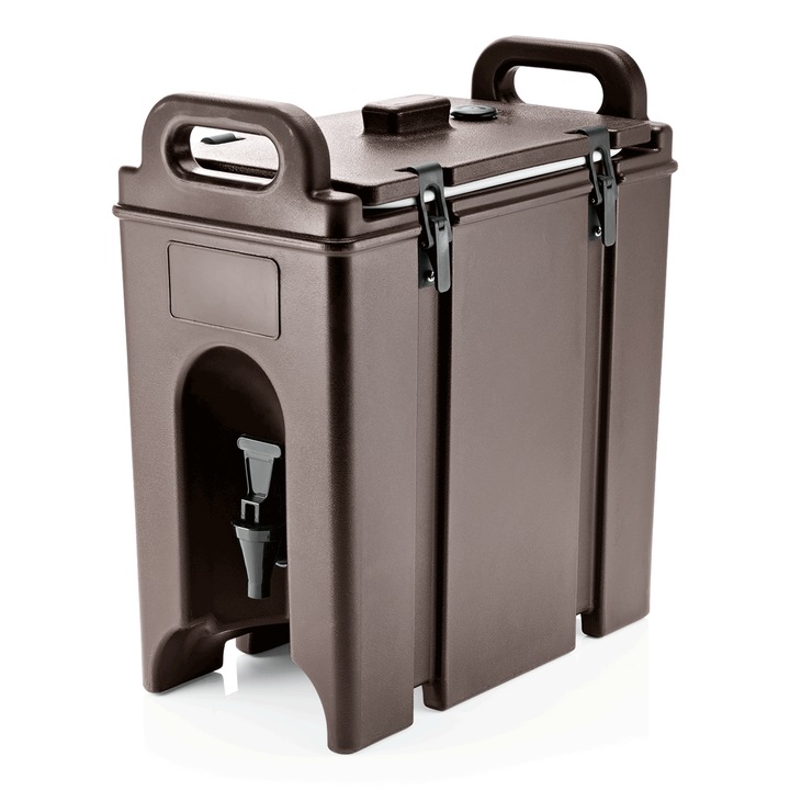 Recipient termoizolant cu robinet, 18L, maro, tip marmita