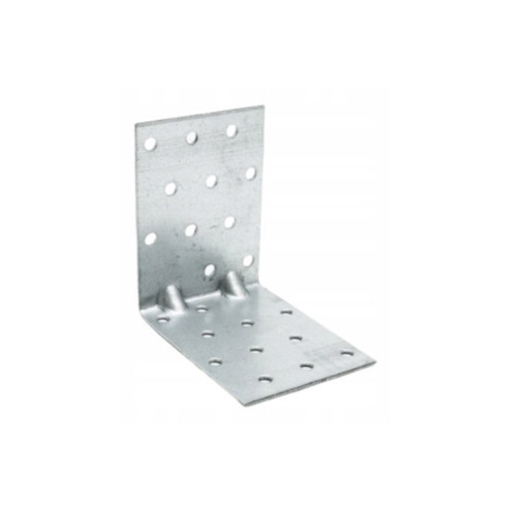 Set 20 Coltar Metalic De Montaj Cu Prelucrare, Kmp8, Metal, Fier Zincat, Zincat, 80 mm x 80 mm x 60 mm, Potrivit Pentru Mobila Si Constructii, Universal, Calitate Inalta