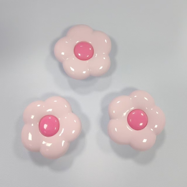 Suport telescopic pentru airbag, proaspat si simplu - flori roz, suport portabil pentru telefon mobil pentru barbati si femei, Mobile phone airbag holder