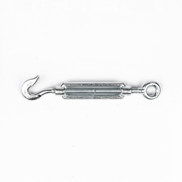 Set 10 Surub Romanesc Cu Ochi Si Carlig Din 1480, Dimensiuni 12 mm x 125 mm, Calitate Superioara, Material Otel, 12 mm x 125 mm