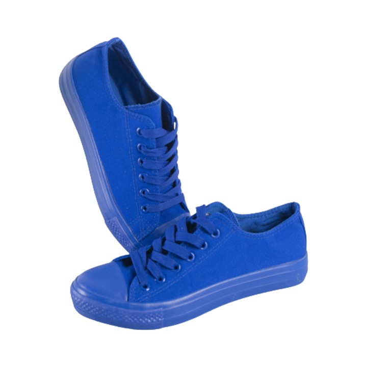 Мъжки маратонки, изработени от текстилен материал, сини, размер 42 (27 см)