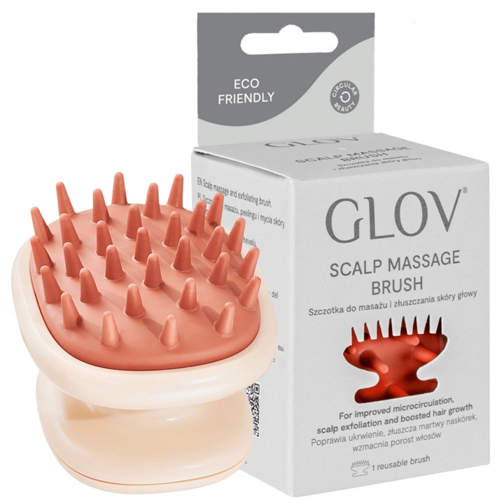 GLOV - Perie de masaj pentru scalp, 1 buc - perie pentru masajul si exfolierea scalpului