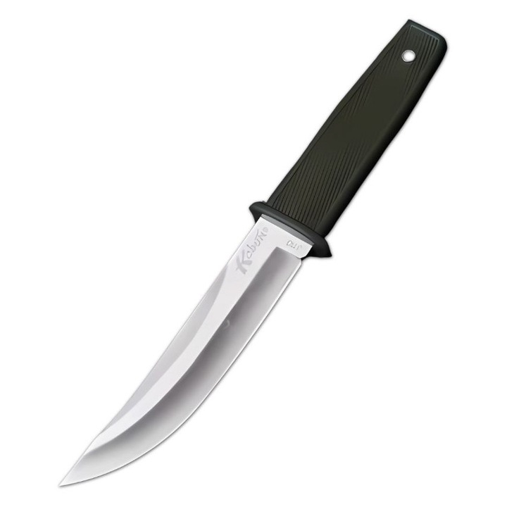 Cutit Vanatoare Pumnal 21 cm, Lama fixa Otel Inoxidabil 440C, Maner ergonomic, Verde Masliniu, cu Husa Protectie, Tactica Outdoor, Camping, Supravietuire