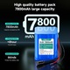 12.6V 7800 mAh батерия, литиево-йонна батерия със зарядно устройство, мъжки/женски щепсели и захранващ кабел, поддържа зареждане на слънчеви панели, за RC, безжични камери, камери за наблюдение, преносими плейъри, LED ленти, дронове, безжичен рутер