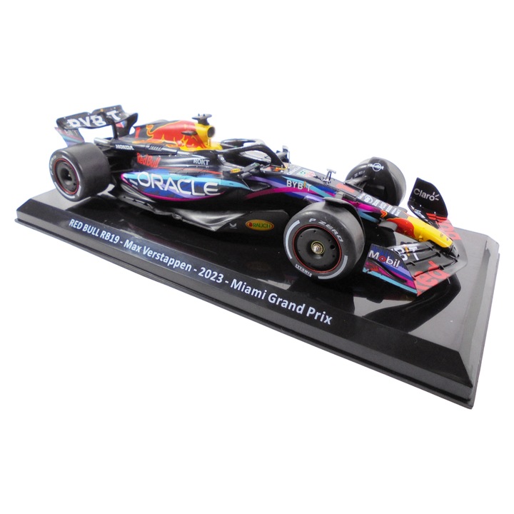 Macheta Formula 1 Red Bull RB19 Max Verstappen 2023 Miami Grand Prix - 1/24 Altaya
