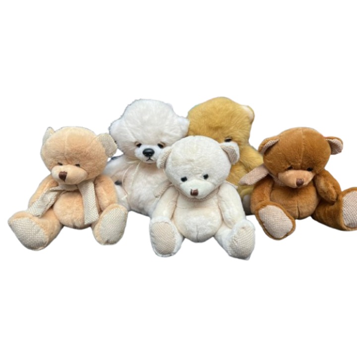 Set 5 jucarii de plus, ursulet, 22 cm multicolor