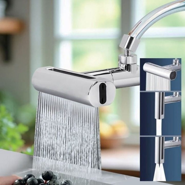 Extensie Metalica Rotativa 360° cu 4 Functii 13x3x12.5 cm