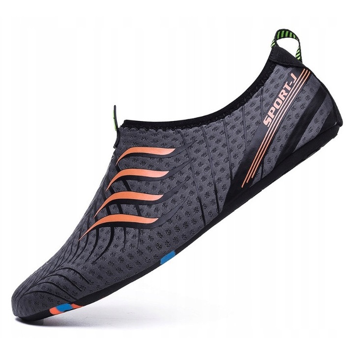 Incaltaminte de inot unisex, multicolor, 43/44, cu talpa din cauciuc