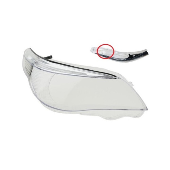 Jobb oldali fényszóró üveg BMW 5-ös széria E60/E61 adaptív Xenon fényszóróhoz (2004-2007) Xenon Bright®
