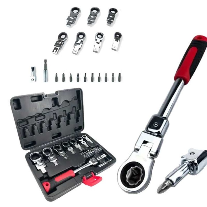 Trusa chei clichet Haina HA-0009 Cap Flexibil 12-în-1, 6-19mm – Universal și Durabil