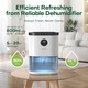 Dezumidificator CONOPUPlus ‎DH-CS02, 2300 ml, Electric cu Senzor Automat de Umiditate si Afisaj, Temporizator de 48 de ore, 7 Lampi Indicatoare Colorate, Dezghetare Automata, Culoare Alba