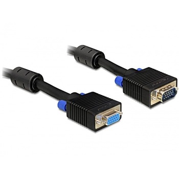 Cablu prelungitor VGA 15T-15M ecranat 15m, Delock 82568 Cablu prelungitor VGA 15T-15M ecranat 15m, Delock 82568