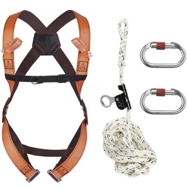 Комплект за предпазване от падане ELARA170 L= 20 м оранжев XL/XXL