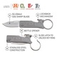 Briceag SOG KeyTron, deschizator sticle, inox, breloc