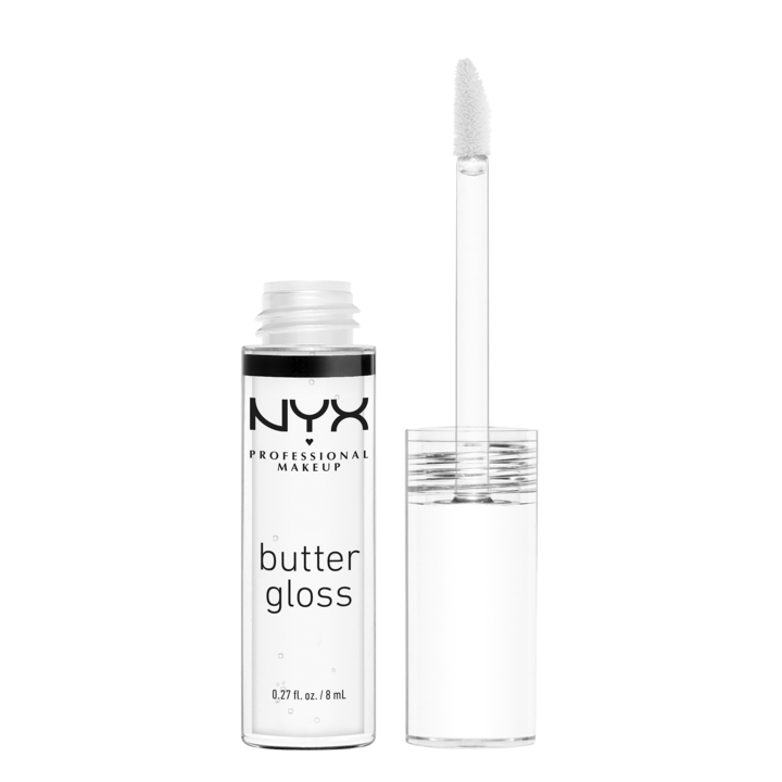 Гланц за устни NYX Professional Makeup Butter Gloss 54 Sugar Glass, Полупрозрачен, Нелепкав, 8 мл