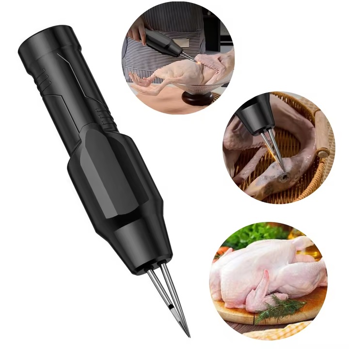 Elektromos csirketoll-gyűjtő készülék, gyors elektromos baromfi tűtoll-eltávolító gép (fekete)