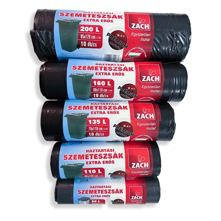 Háztartási szemeteszsák 200L