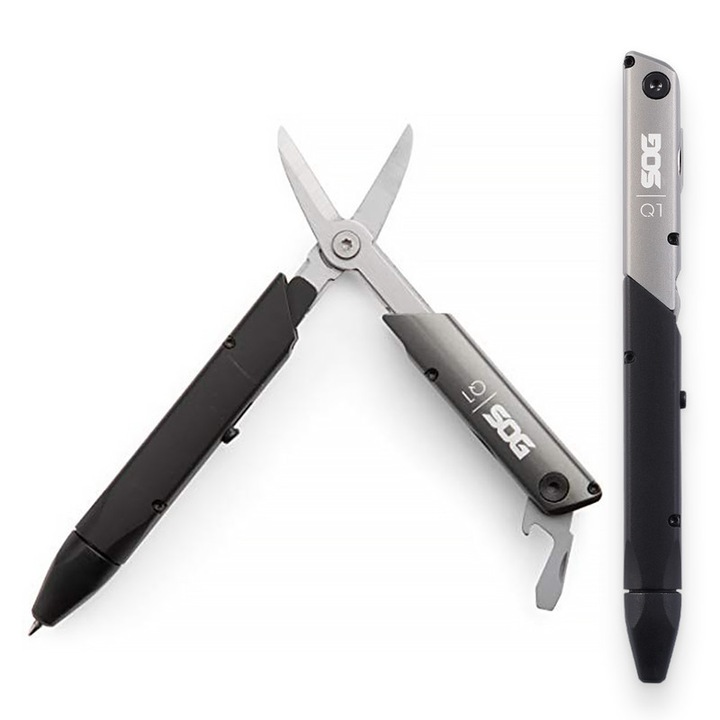 Pix multifunctional SOG Baton Q1, 4 functii, aluminiu, negru