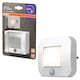 Lampa de veghe LED OSRAM Lunetta Hall cu senzor de miscare (PIR), 0.7W, 10 lm, lumina calda (3000K), 220-240V, IP20, Alb