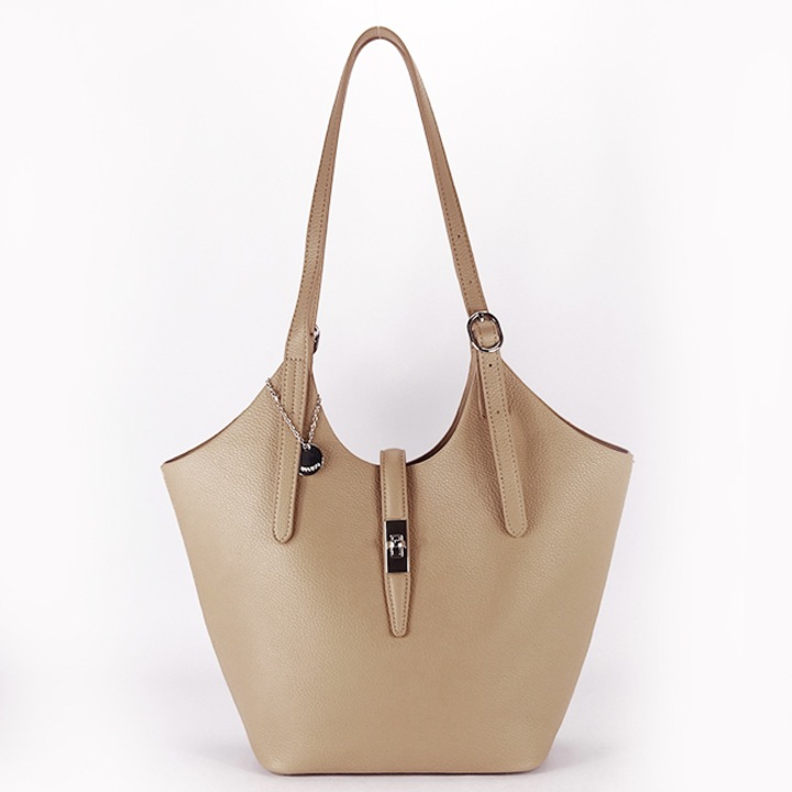 Geanta mare cu borseta detasabila DIANA&CO DTL706-3 16, Nude, 26x38x12