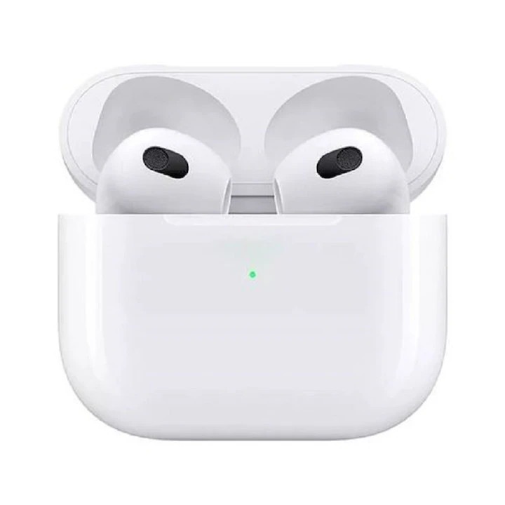 Слушалки InPods Air 4s, безжични за Android и iPhone, HD глас, HD аудио, Двоен HD истински стерео, бял