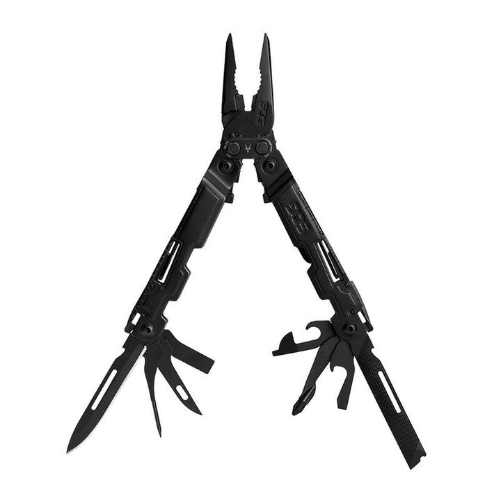Cleste multifunctional SOG PowerAccess, 18 unelte, inox, negru