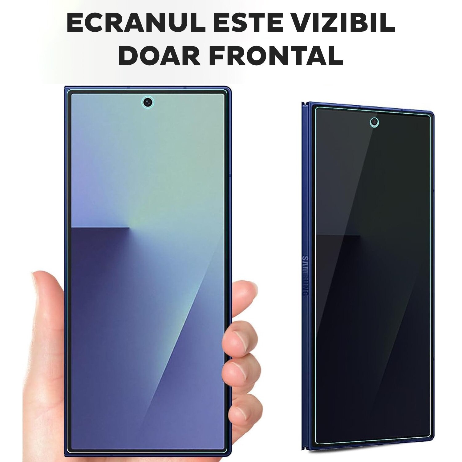 Folie Sticla Privacy pentru Samsung Galaxy Z Fold 7 Daden MaxProtection, Full Cover, Protectie Profesionala, Ultra Rezistenta, Calitate Premium