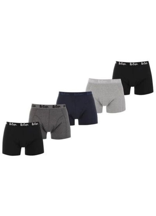 Boxeri Lee Cooper Core pentru barbati - set de 5, multicolor, bumbac