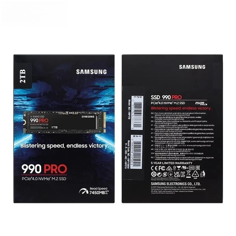 SSD Samsung 990 PRO, 2TB, NVMe 2.0, 7450MB/s, M.2 2280 - eMAG.ro