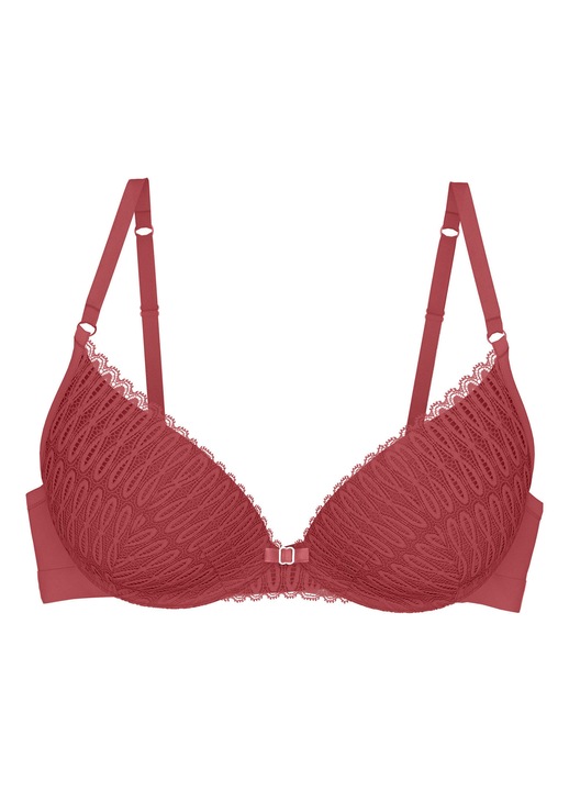 Triumph női melltartó, 10216452, poliamid/poliészter, piros, Piros