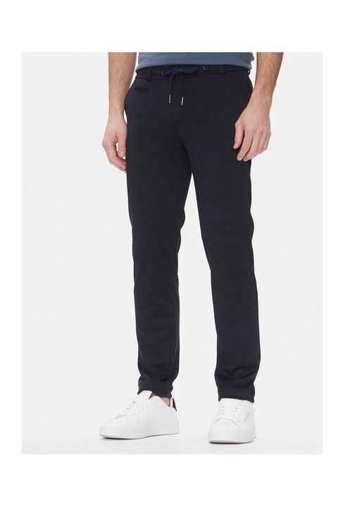 Bugatti ferfi nadrag, 403636827, polieszter/viszkoz, sotetkek, Tengerészkék