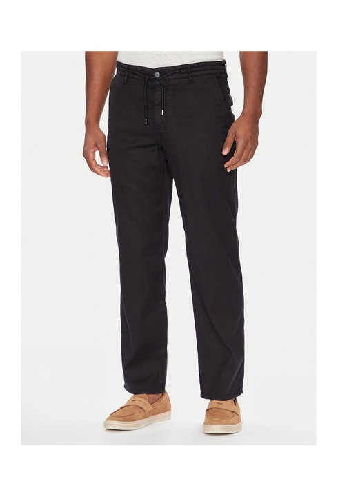 Baldessarini ferfi nadrag, B1 16849.2266, len/pamut, fekete, Fekete