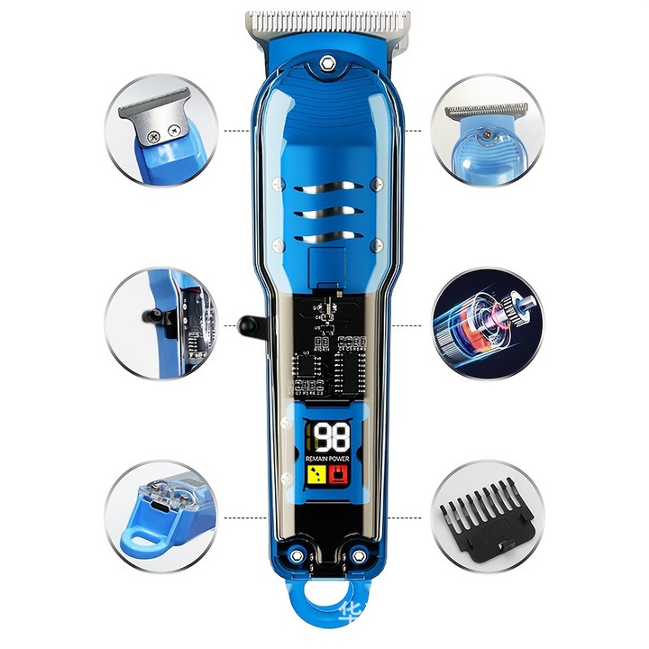 Aparat de tuns electric GYT-999, transparent, pentru tuns detaliat, 220V