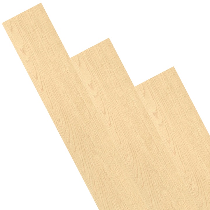 Set 36 placi pardoseala autoadezive SDEPOT, PVC, rezistente la apa si caldura, crem inchis