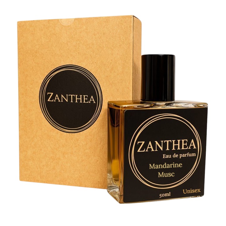 Apa de parfum Zanthea Mandarine Musc, mandarina, portocala, sofran, para, gardenie, coacaze negre, iasomie, 50 ml