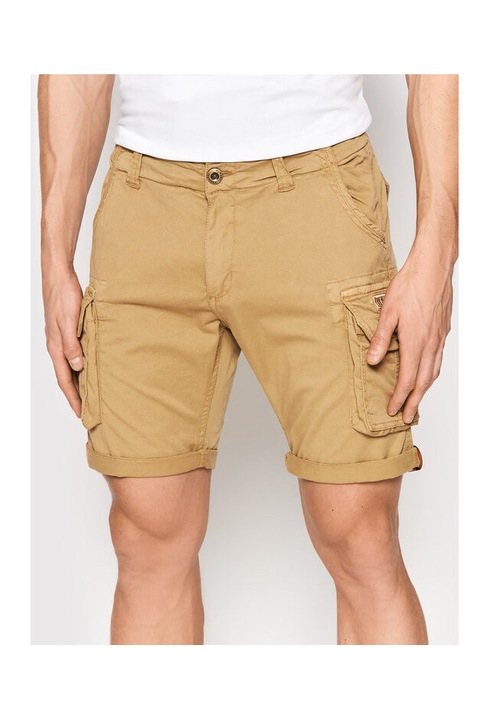 Alpha Industries ferfi rovidnadrag, 176203, pamut, bezs, Bézs, 38