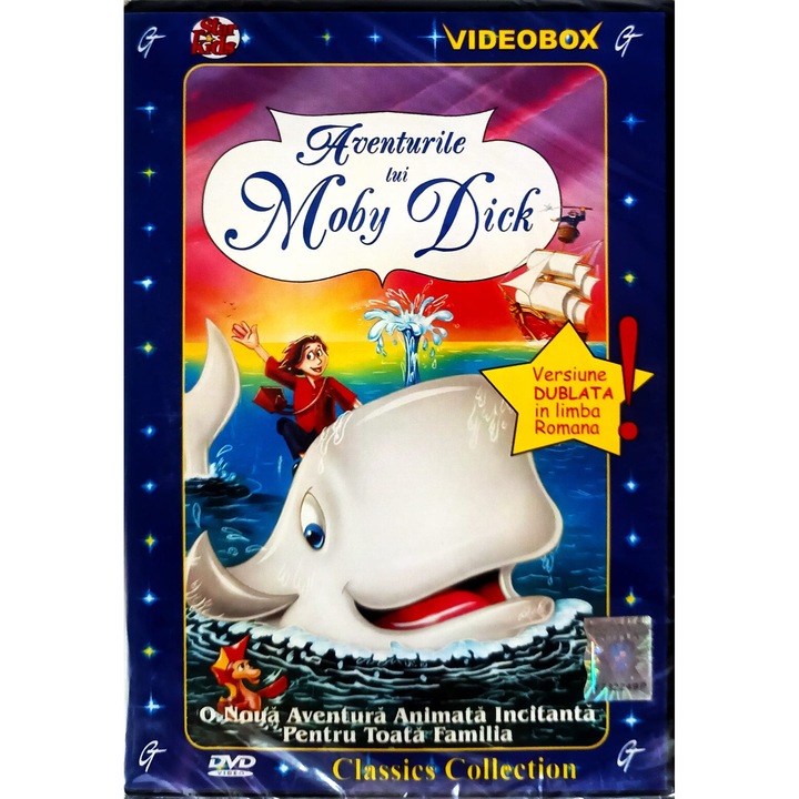 DVD Moby Dick, Vela, animație dublată în limba română, 45 min