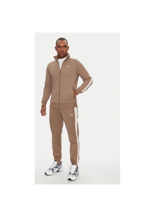 Bluza barbati Puma, 629587, Poliester reciclat/Bumbac, 2XL INTL, Bej