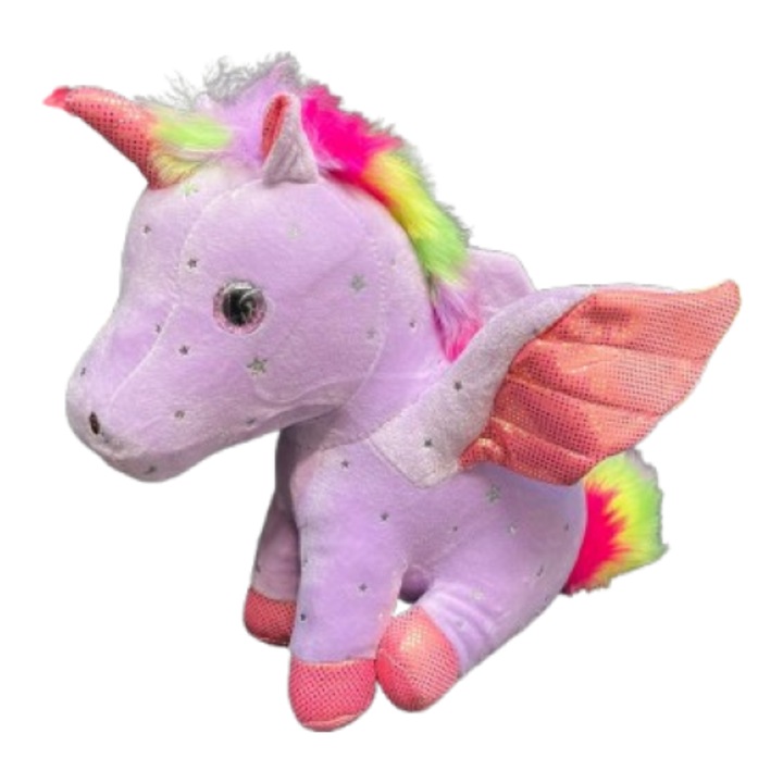 Jucarie de plus unicorn 32cm, multicolor