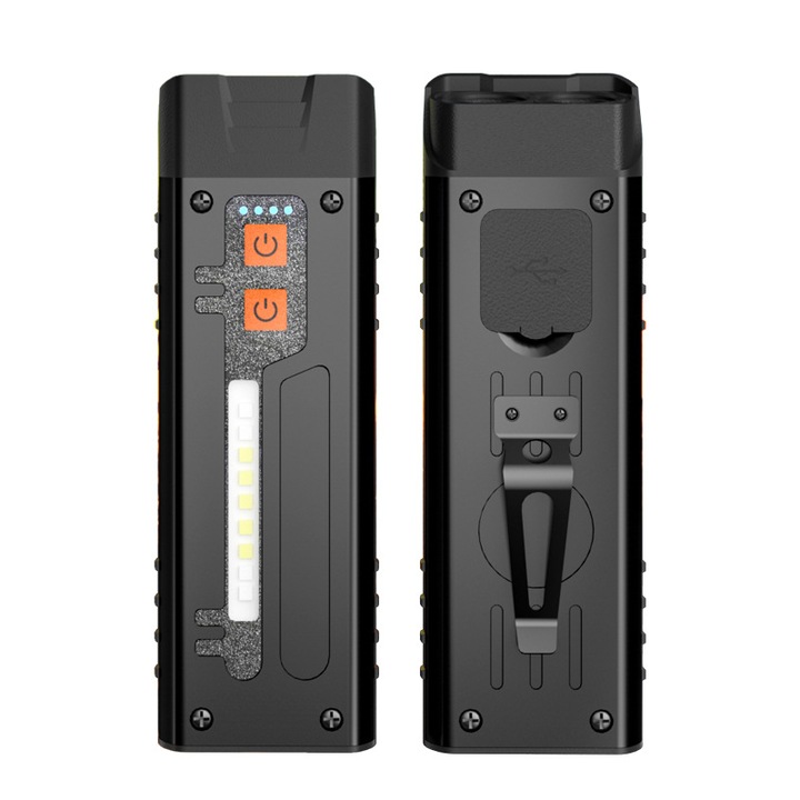 LED фенер BOMSTOM, 1000lm, 6 режима, черен