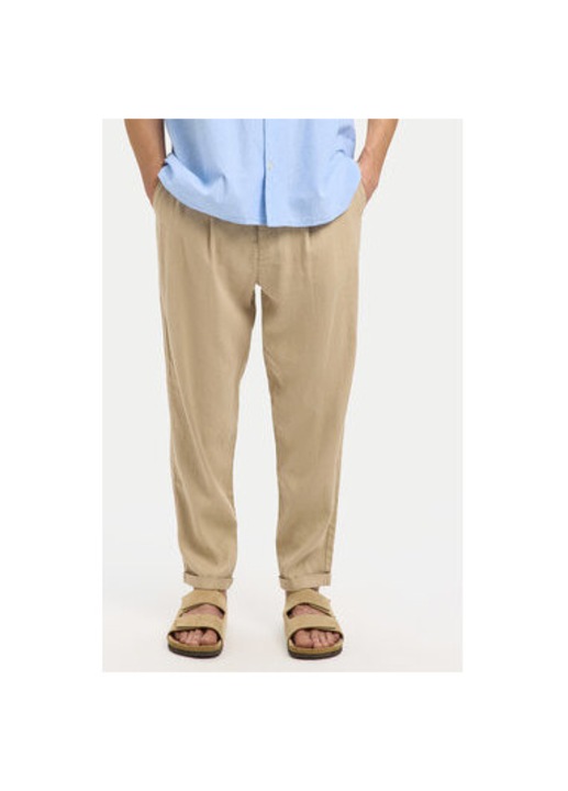 Мъжки чинос панталон Selected Homme, 16092732, Лен/Памук, Бежов, Бежов
