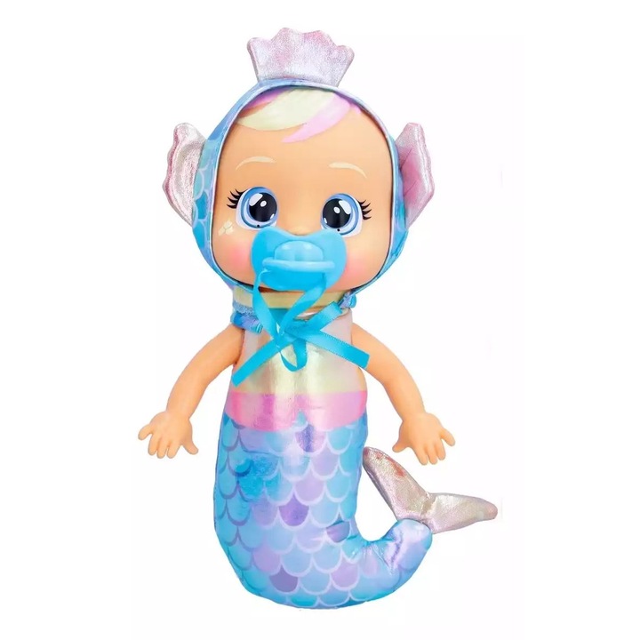 Papusa sirena IMC Toys, coada colorata, inaltime 23cm