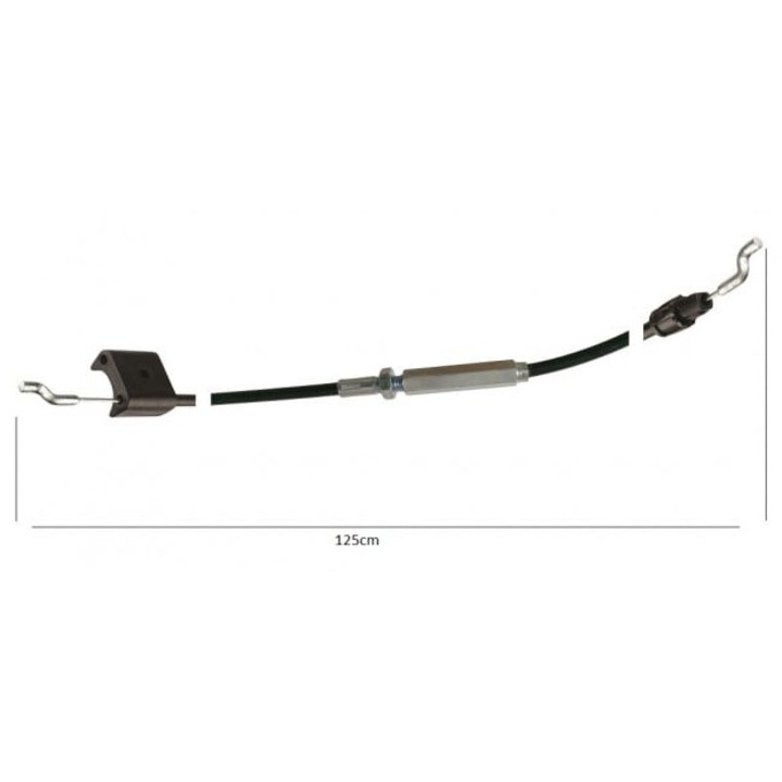 Cablu stop motocultor / masina de tuns gazonul 125cm (cu intinzator)