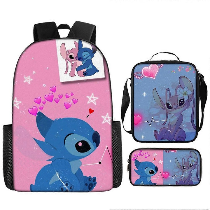 Rucsac Benobby pentru copii Stitch, Starcraft, rucsac Oxford din panza, geanta de umar, geanta de pranz, geanta pentru creioane, 23-nmaov