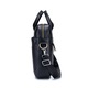 Geanta piele barbate, BullCaptain, Servieta din piele naturala, 40.5x29x8.5 cm, negru, cu bretea ajustabila, pentru laptop de 15.6 inch