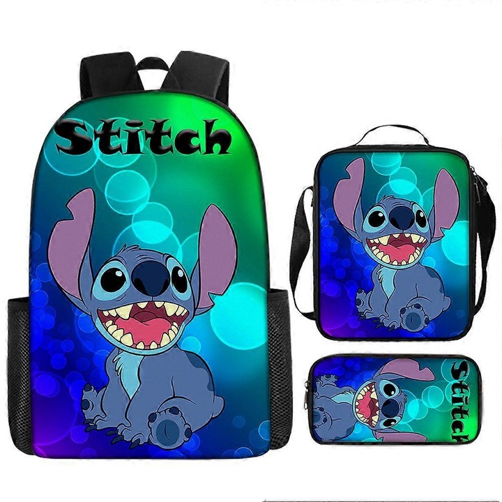 Rucsac Benobby pentru copii Stitch, Starcraft, rucsac Oxford din panza, geanta de umar, geanta de pranz, geanta pentru creioane, 9-nmaov