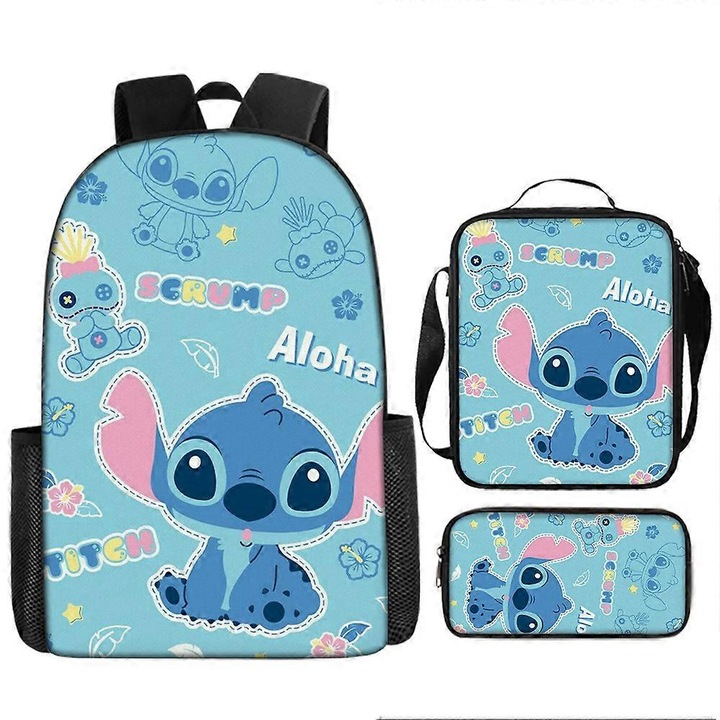 Rucsac Benobby pentru copii Stitch, Starcraft, rucsac Oxford din panza, geanta de umar, geanta de pranz, geanta pentru creioane, 47-nmaov